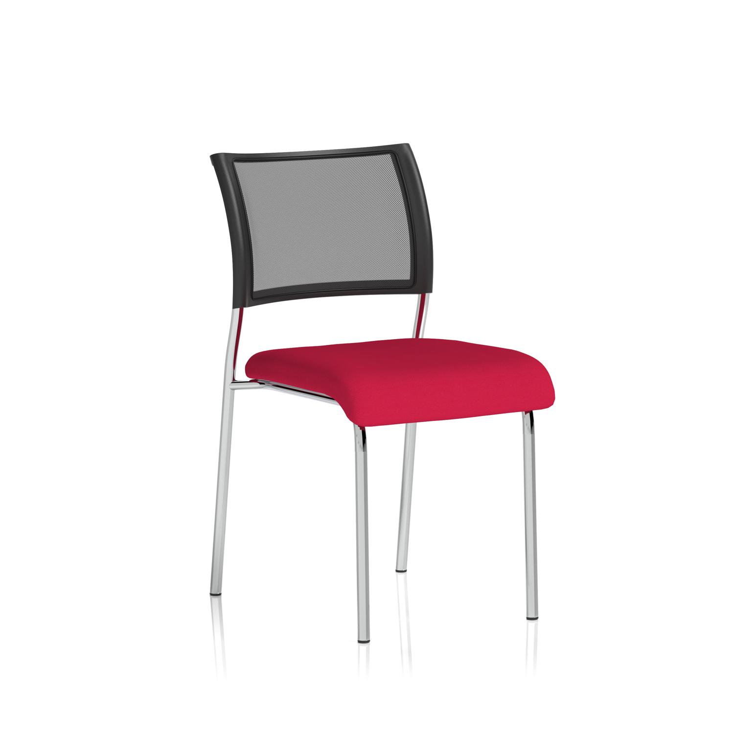Brunswick Chrome Frame Without Arms Bespoke Colour Seat Bergamot Cherry