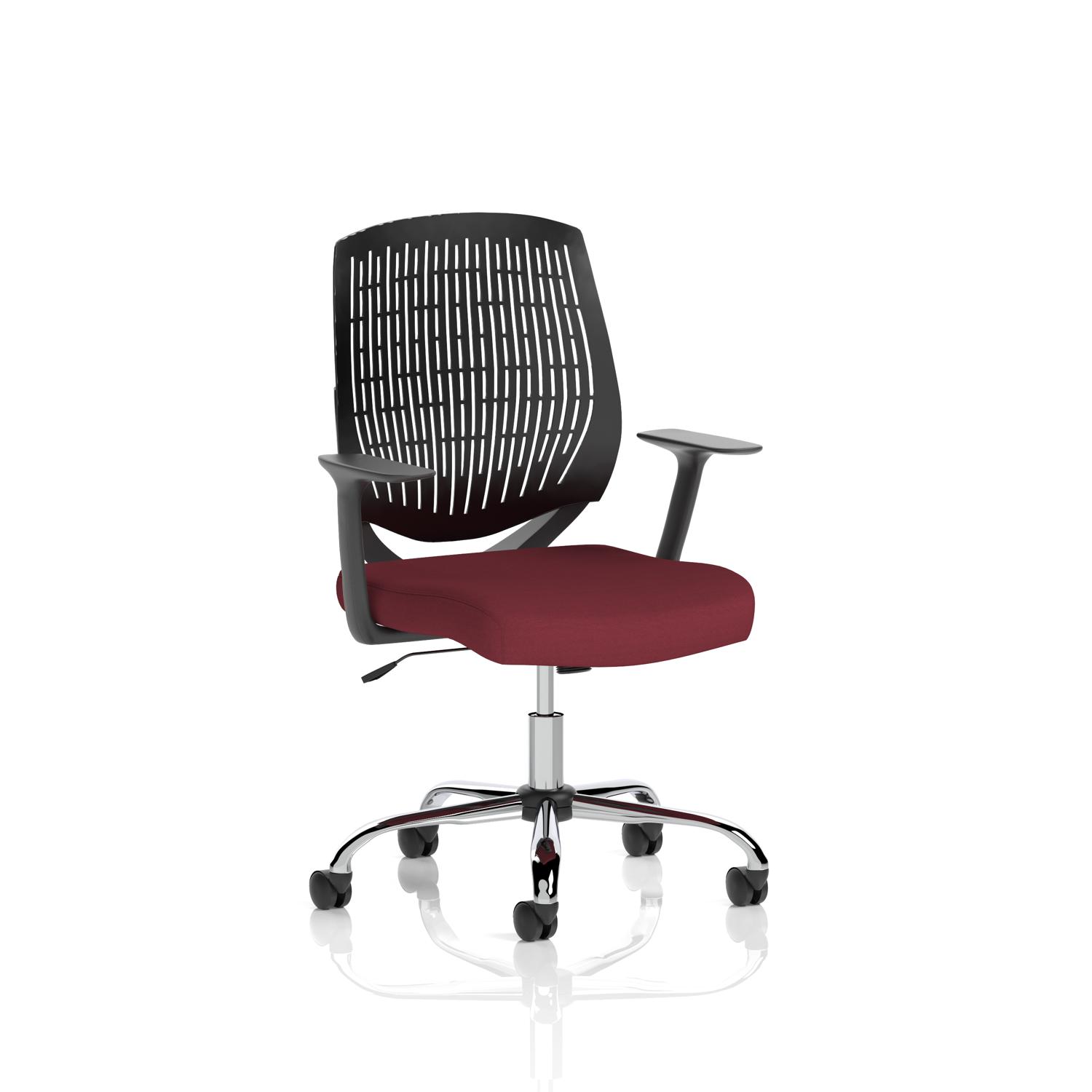 Dura With Arms Black Back Bespoke Colour Seat Ginseng Chilli
