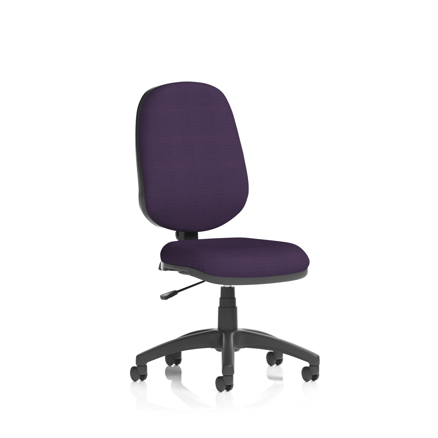 Eclipse Plus I Lever Task Operator Chair Bespoke Colour Back And Seat Tansy Purple