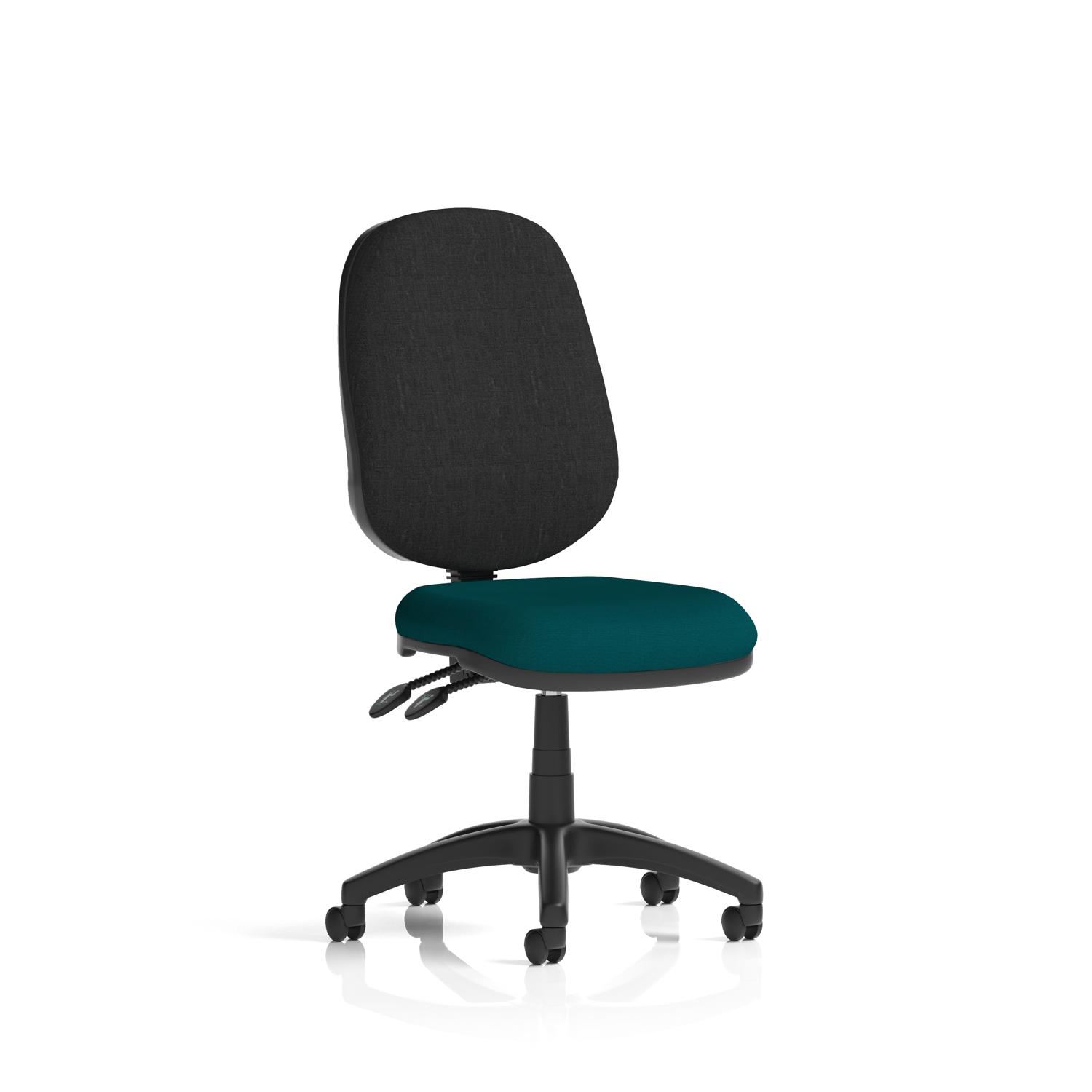Eclipse Plus II Lever Task Operator Chair Bespoke Colour Seat Maringa Teal