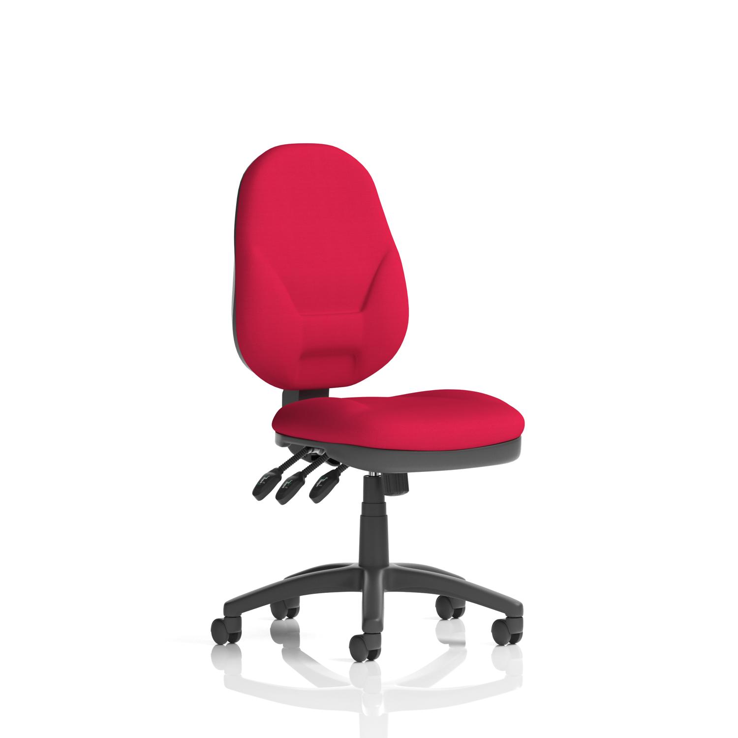 Eclipse Plus XL Lever Task Operator Chair Bespoke Colour Back And Seat Bergamot Cherry