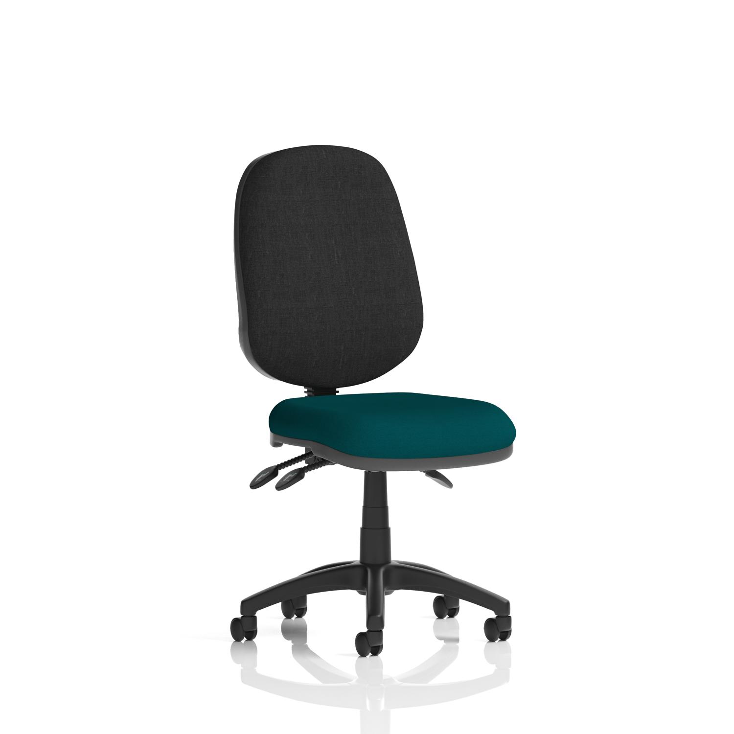 Eclipse Plus III Lever Task Operator Chair Bespoke Colour Seat Maringa Teal