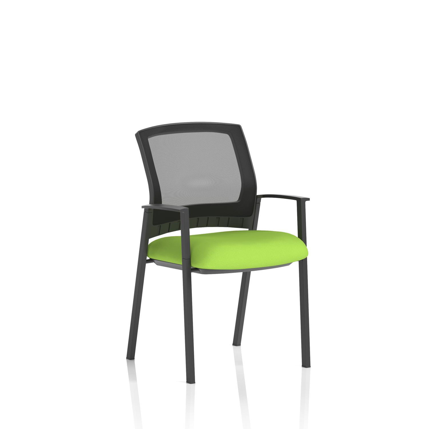 Metro Visitor Chair Mesh Back Bespoke Colour Seat Myrrh Green Metro Visitor Chair Mesh Back Bespoke Colour Seat Myrrh Green