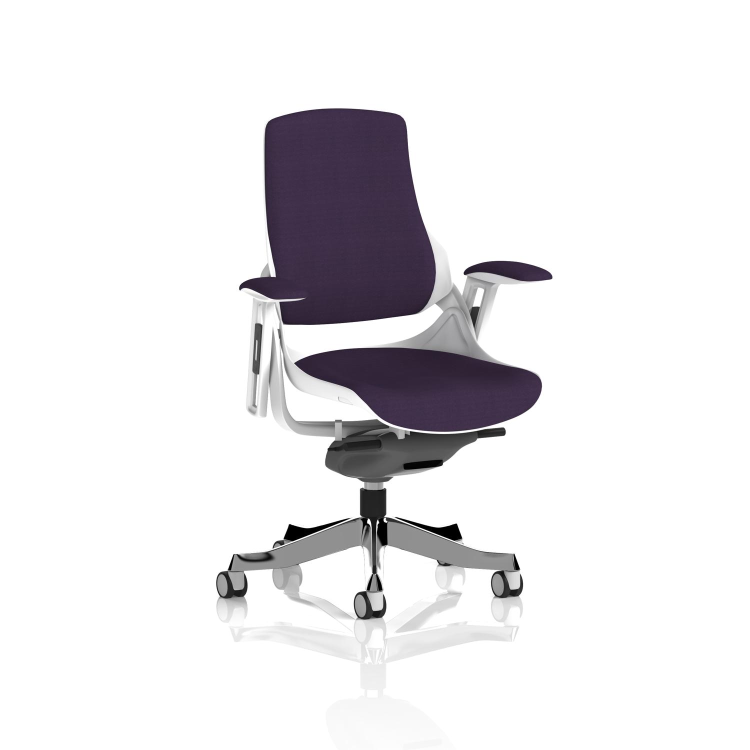 Zure White Shell Bespoke Colour Back And Seat Tansy Purple