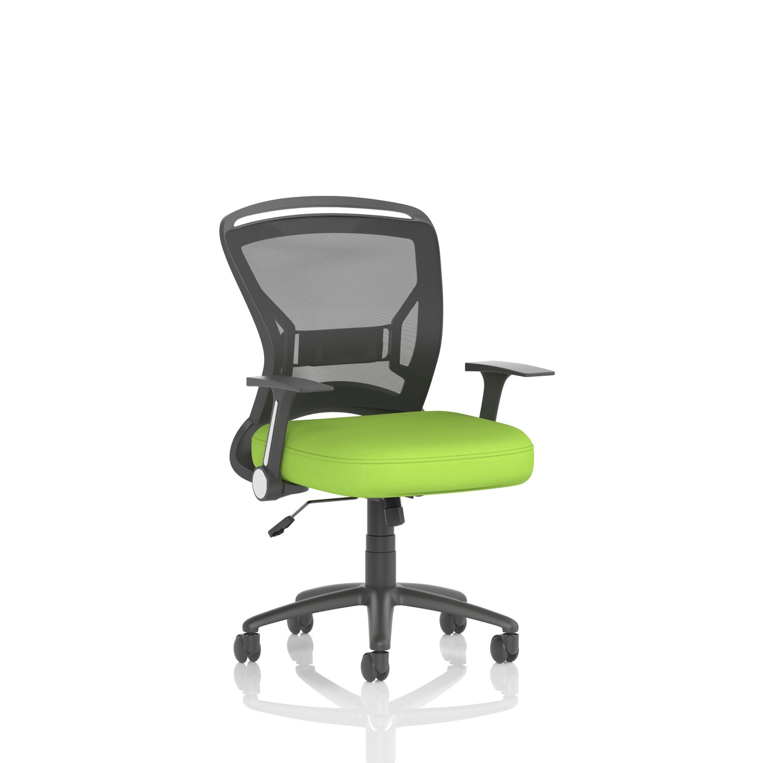 Zeus Mesh Back Task Operator Chair Bespoke Colour Seat Myrrh Green