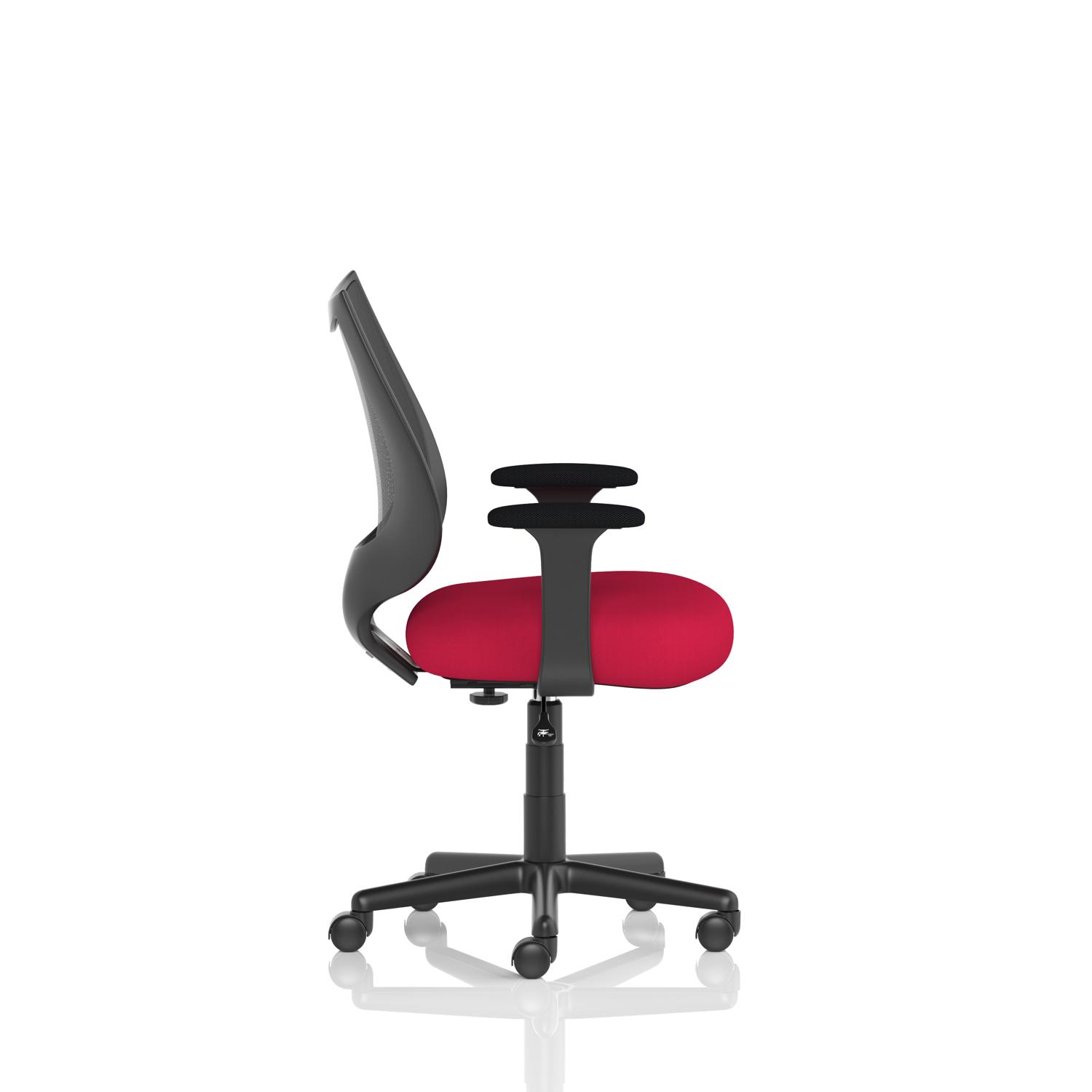 Camden Black Mesh Chair Bespoke Colour Seat Bergamot Cherry