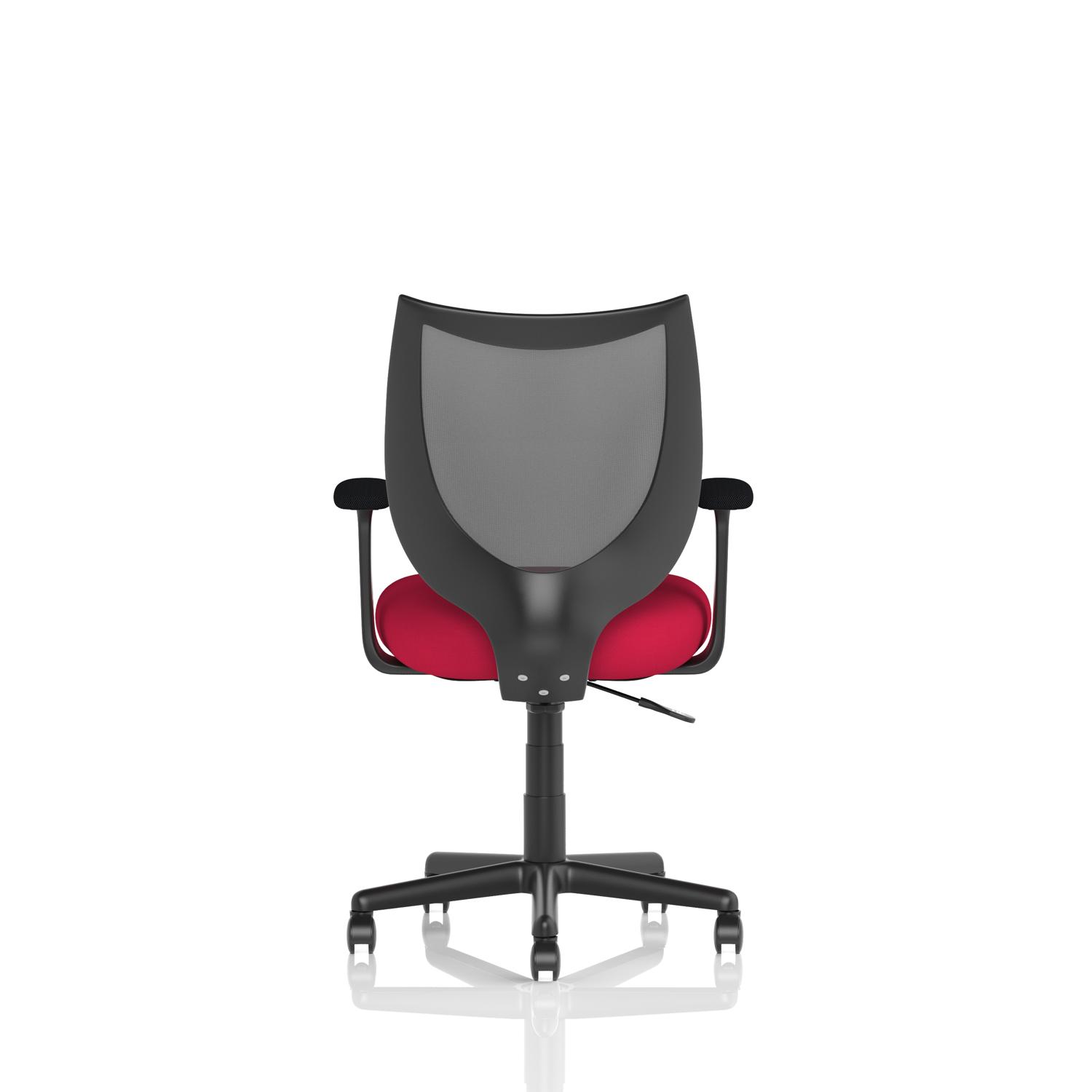 Camden Black Mesh Chair Bespoke Colour Seat Bergamot Cherry