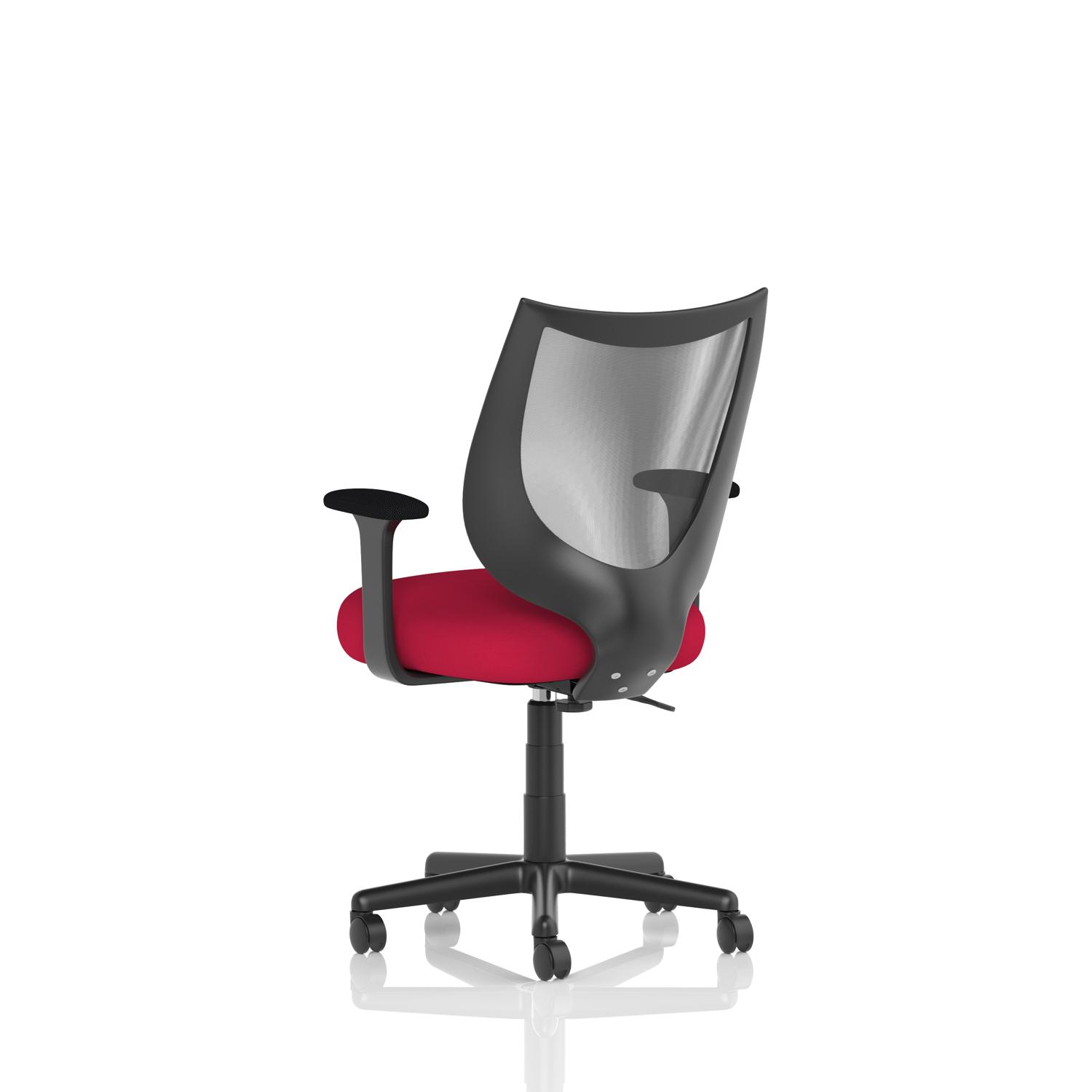 Camden Black Mesh Chair Bespoke Colour Seat Bergamot Cherry