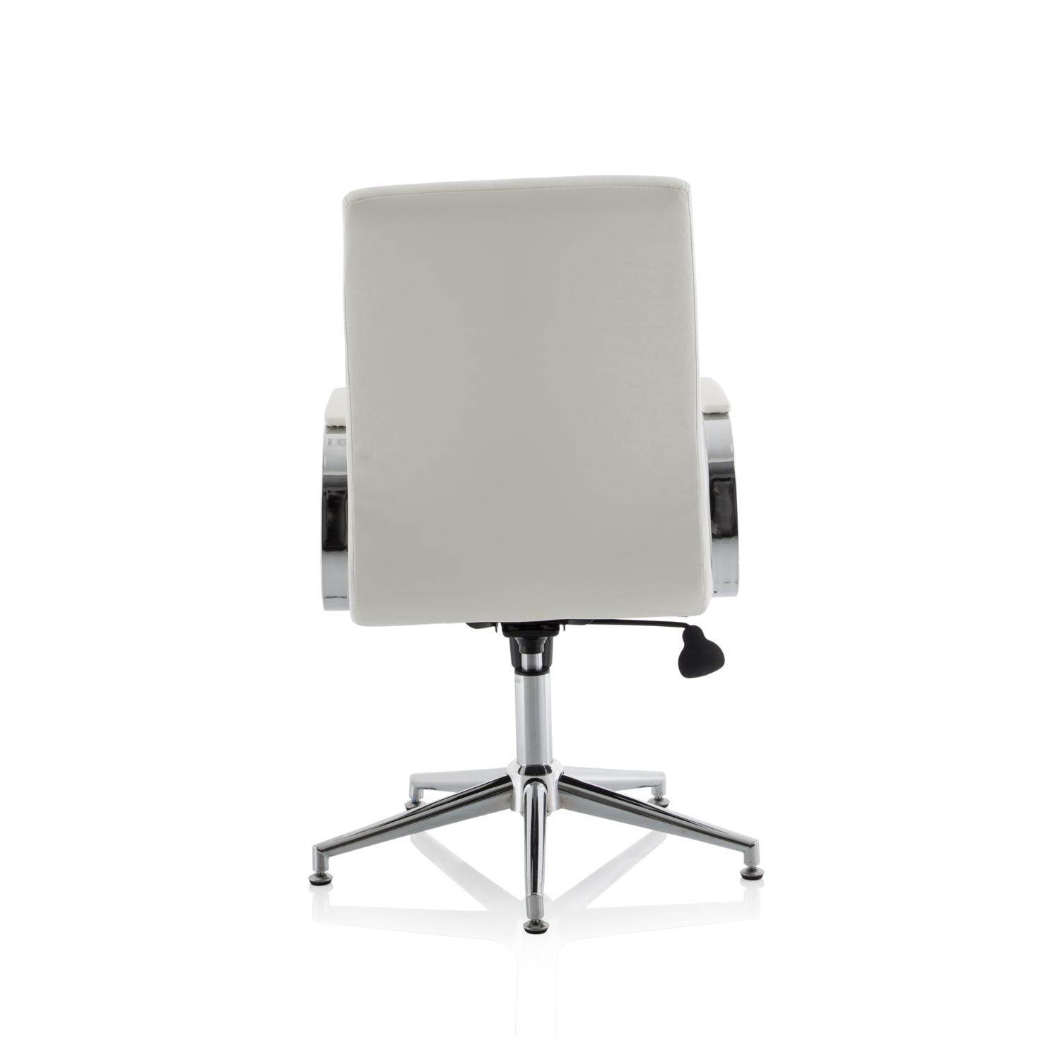 Ezra Executive With Glides White Leather