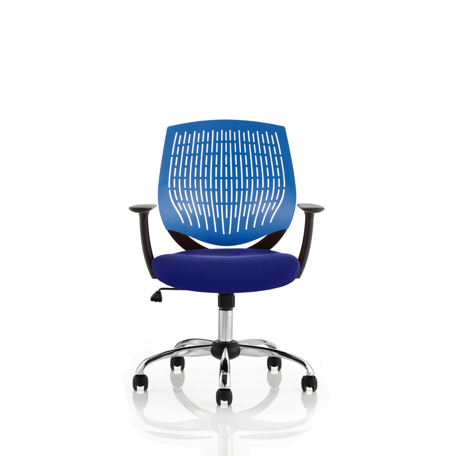 Dura With Arms Blue Back Bespoke Colour Seat Stevia Blue