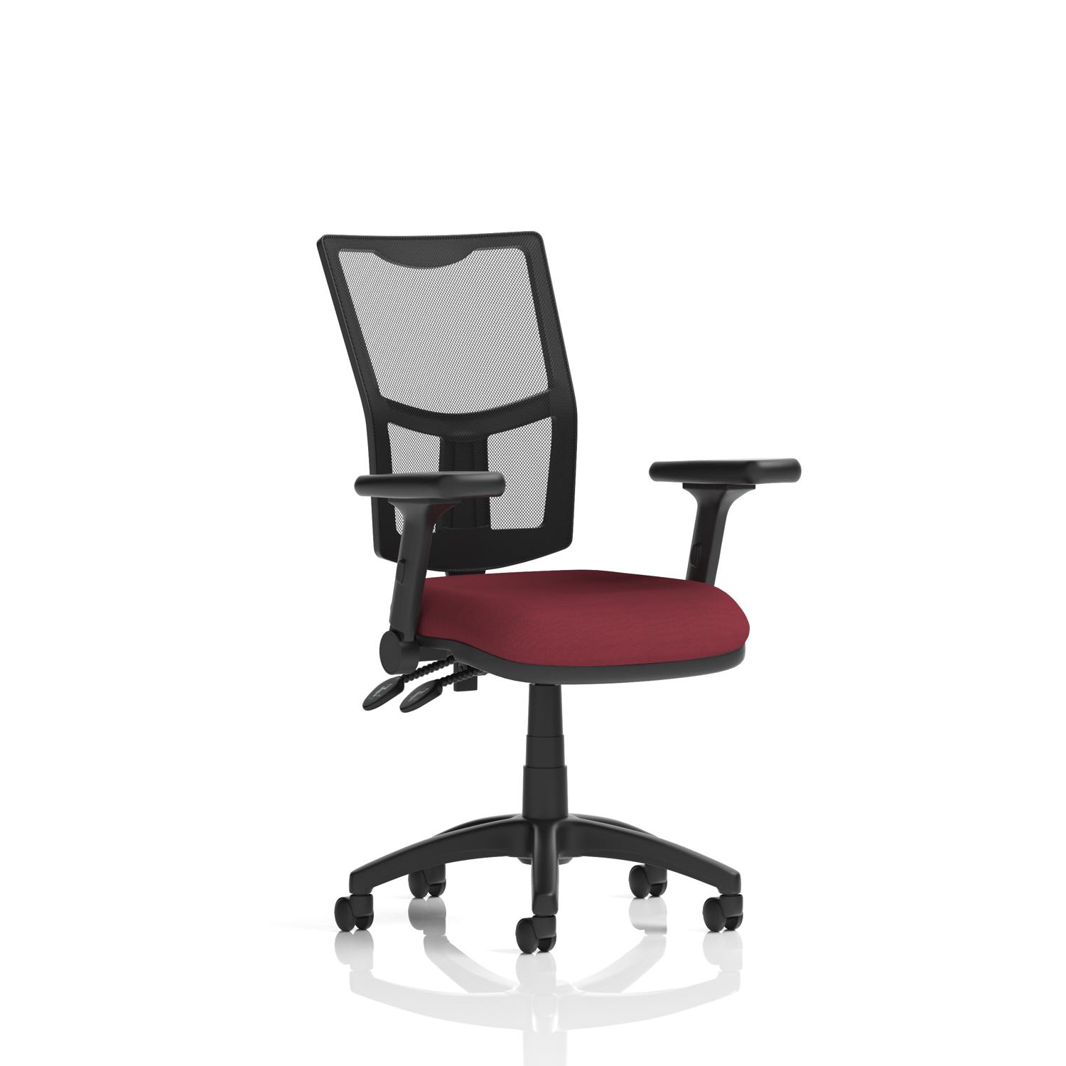 Eclipse Plus II Medium Mesh Back Task Operator Office Chair (Bespoke Ginseng Chilli)