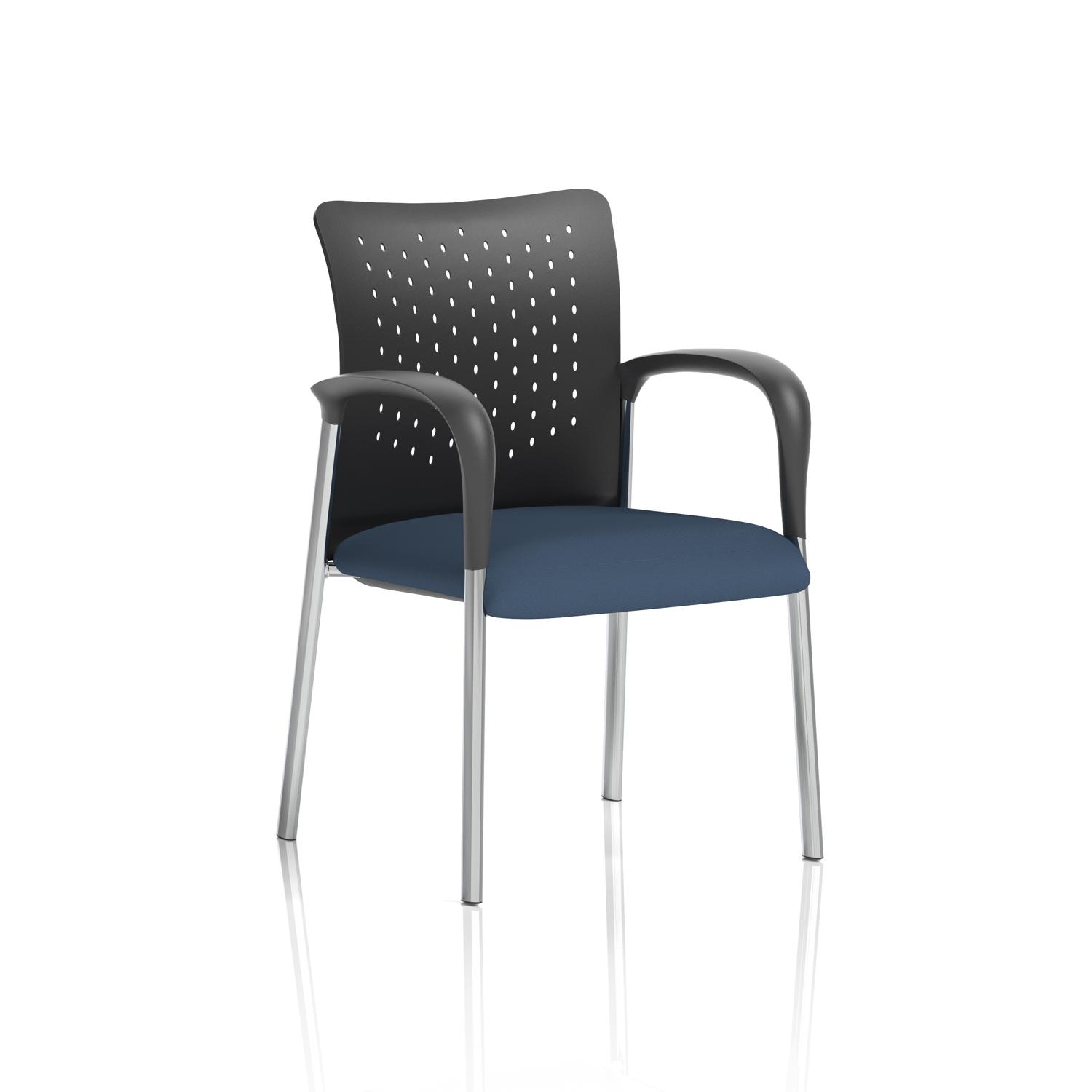Academy Visitor With Arms Nylon Back Bespoke Colour Seat Quest Whelk
