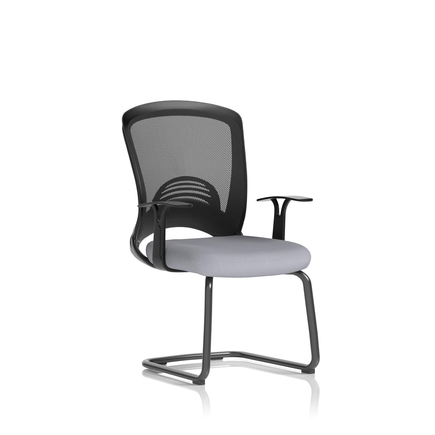 Astro Visitor Cantilever Leg Mesh Chair Bespoke Colour Seat Quest Shell