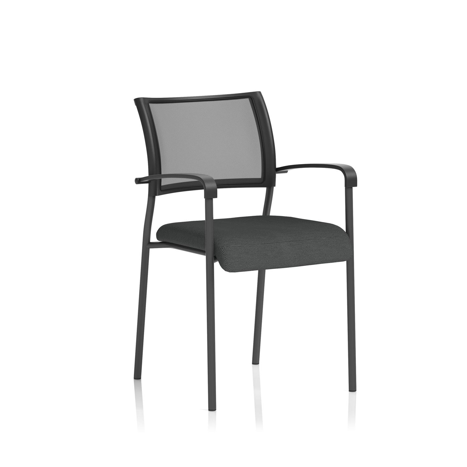 Brunswick Black Frame With Arms Bespoke Colour Seat Quest Mussel