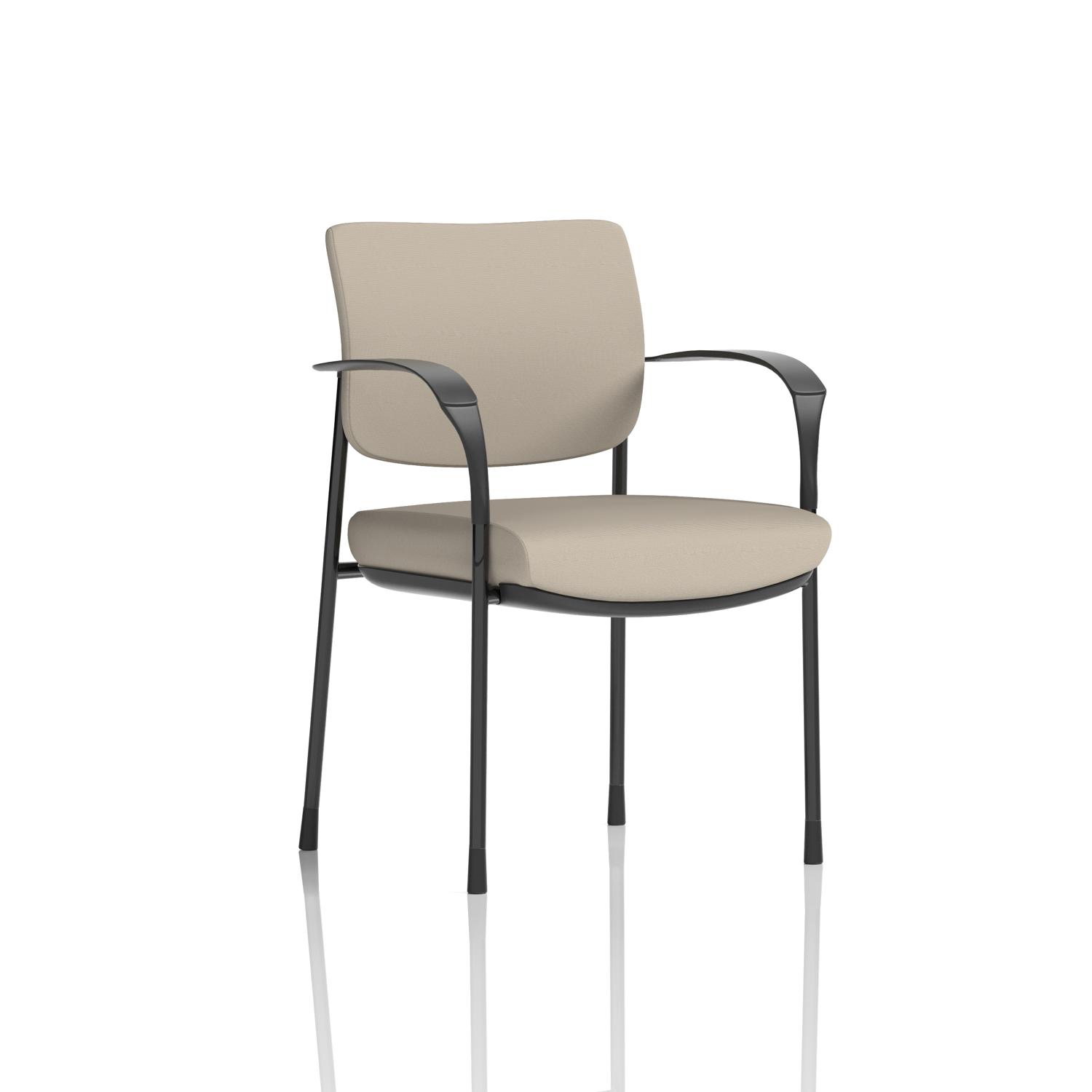 Brunswick Deluxe With Arms Black Frame Bespoke Colour Back And Seat Quest Salt