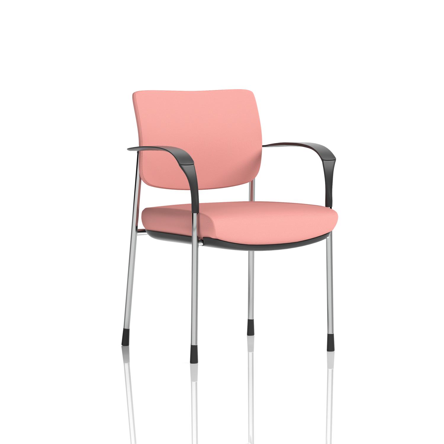 Brunswick Deluxe With Arms Chrome Frame Bespoke Colour Back And Seat Quest Shrimp