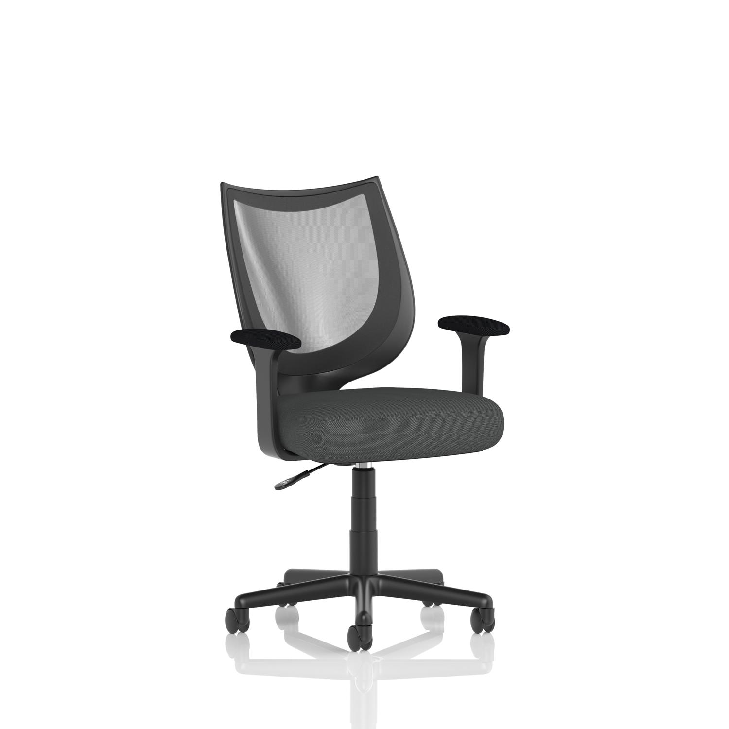 Camden Black Mesh Chair Bespoke Colour Seat Quest Mussel