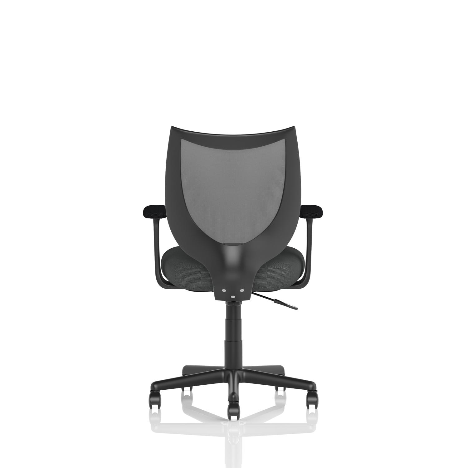 Camden Black Mesh Chair Bespoke Colour Seat Quest Mussel
