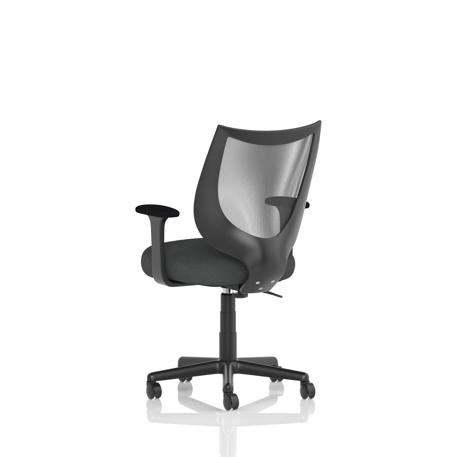 Camden Black Mesh Chair Bespoke Colour Seat Quest Mussel