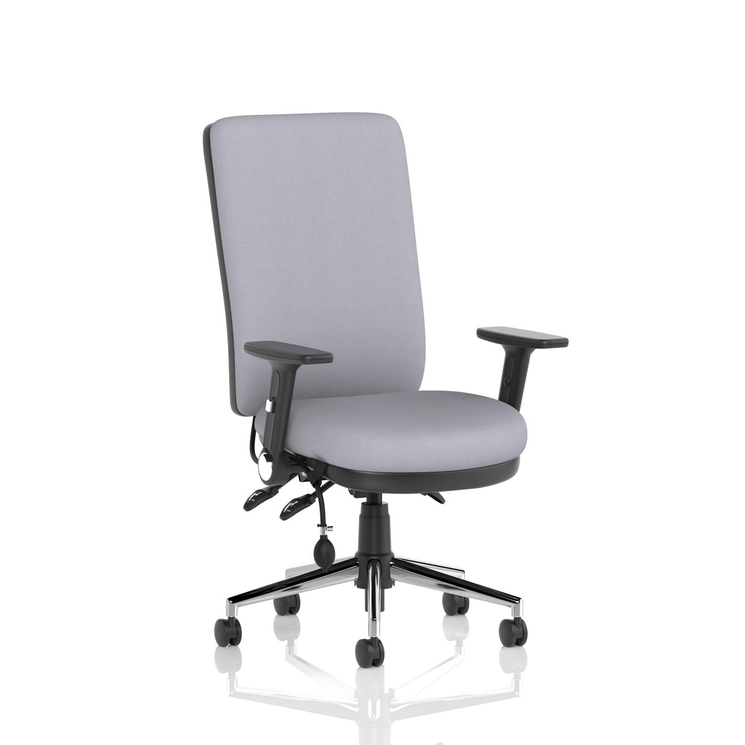 Chiro High Back With Height Adjustable And Folding Arms Bespoke Colour Back And Seat Quest Shell