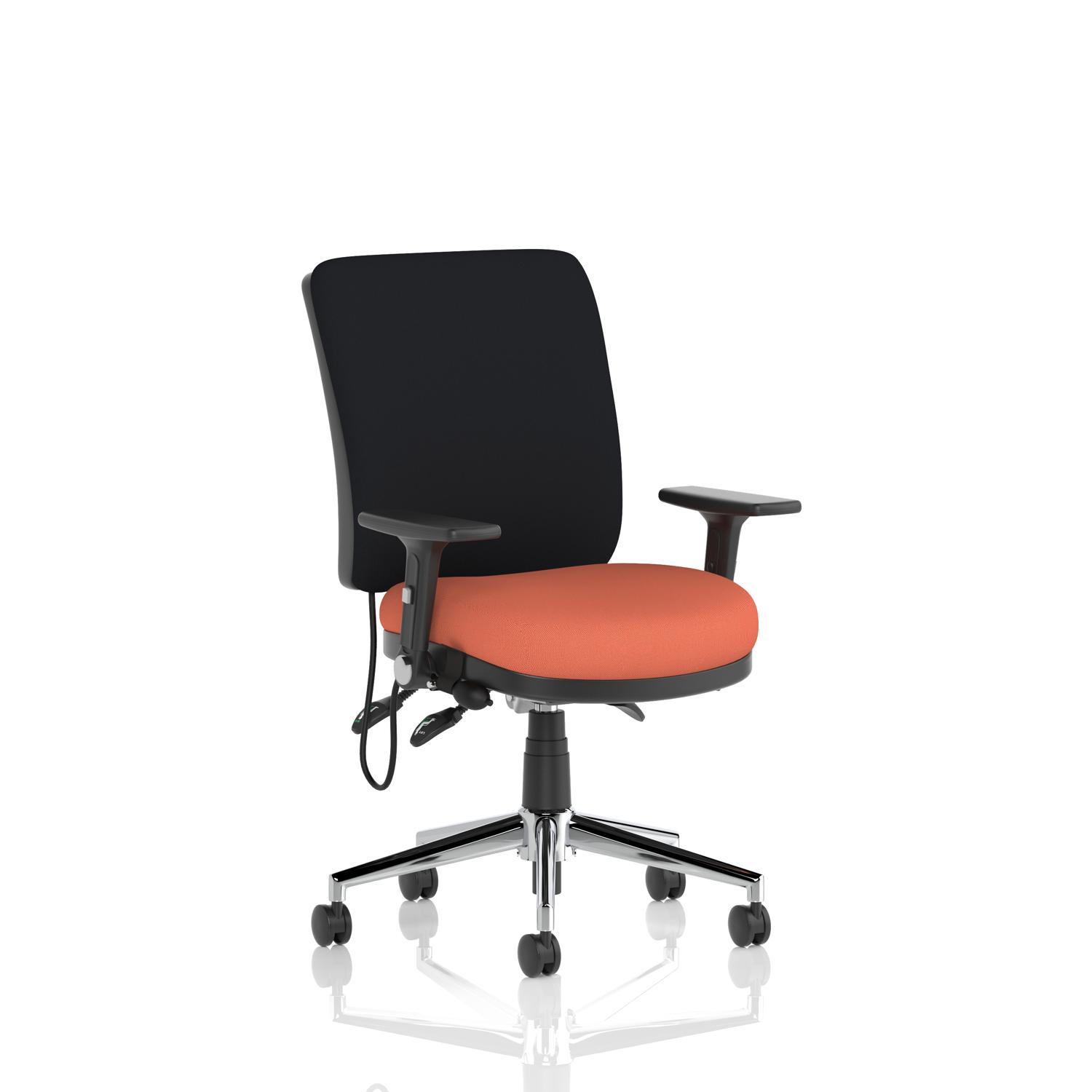 Chiro Medium Back With Height Adjustable And Folding Arms Bespoke Colour Seat Quest Crab
