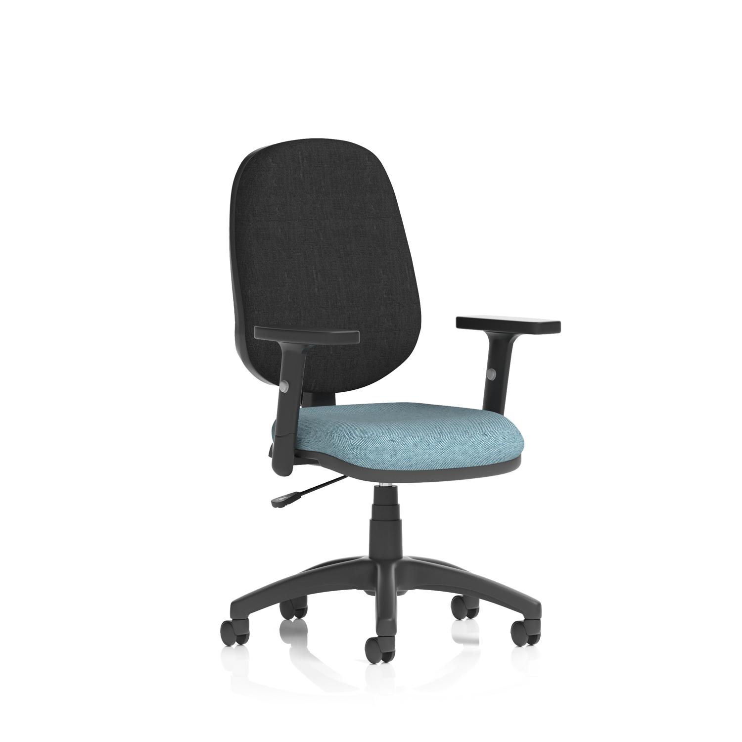 Eclipse Plus I Lever Task Operator Chair With Height Adjustable Arms Bespoke Colour Seat Rivet Quench