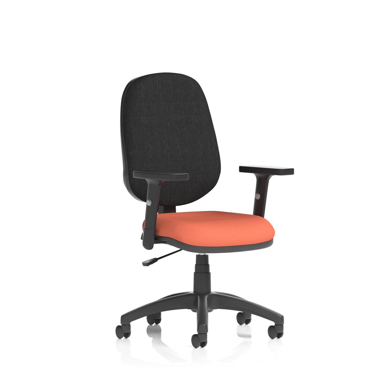 Eclipse Plus I Lever Task Operator Chair With Height Adjustable Arms Bespoke Colour Seat Quest Crab