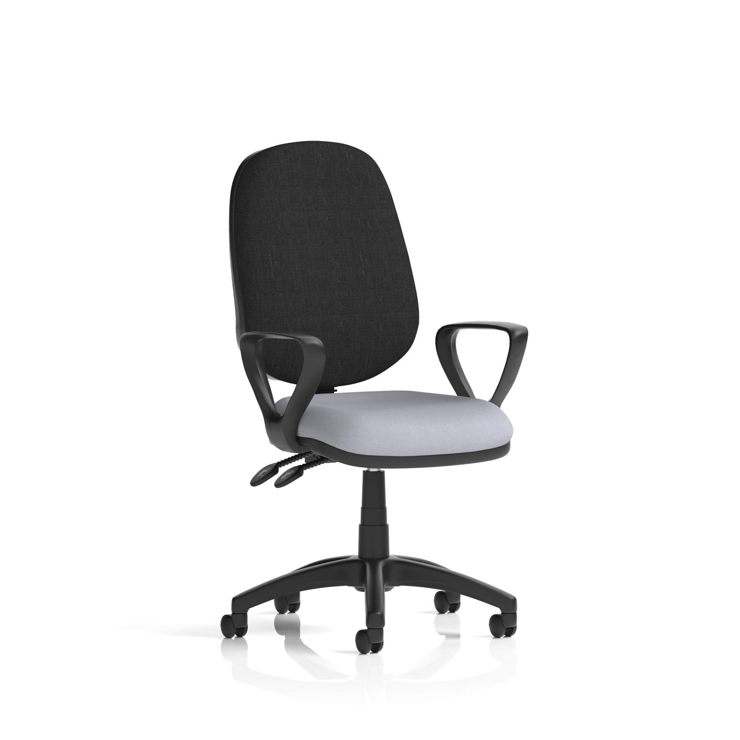 Eclipse Plus II Lever Task Operator Chair With Loop Arms Bespoke Colour Seat Quest Shell
