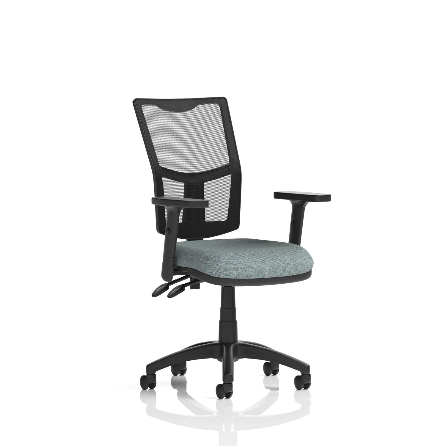 Eclipse Plus II Lever Task Operator Chair Mesh Back With Height Adjustable Arms Bespoke Colour Seat Rivet Tensile Eclipse Plus II Lever Task Operator Chair Mesh Back With Height Adjustable Arms Bespoke Colour Seat Rivet Tensile