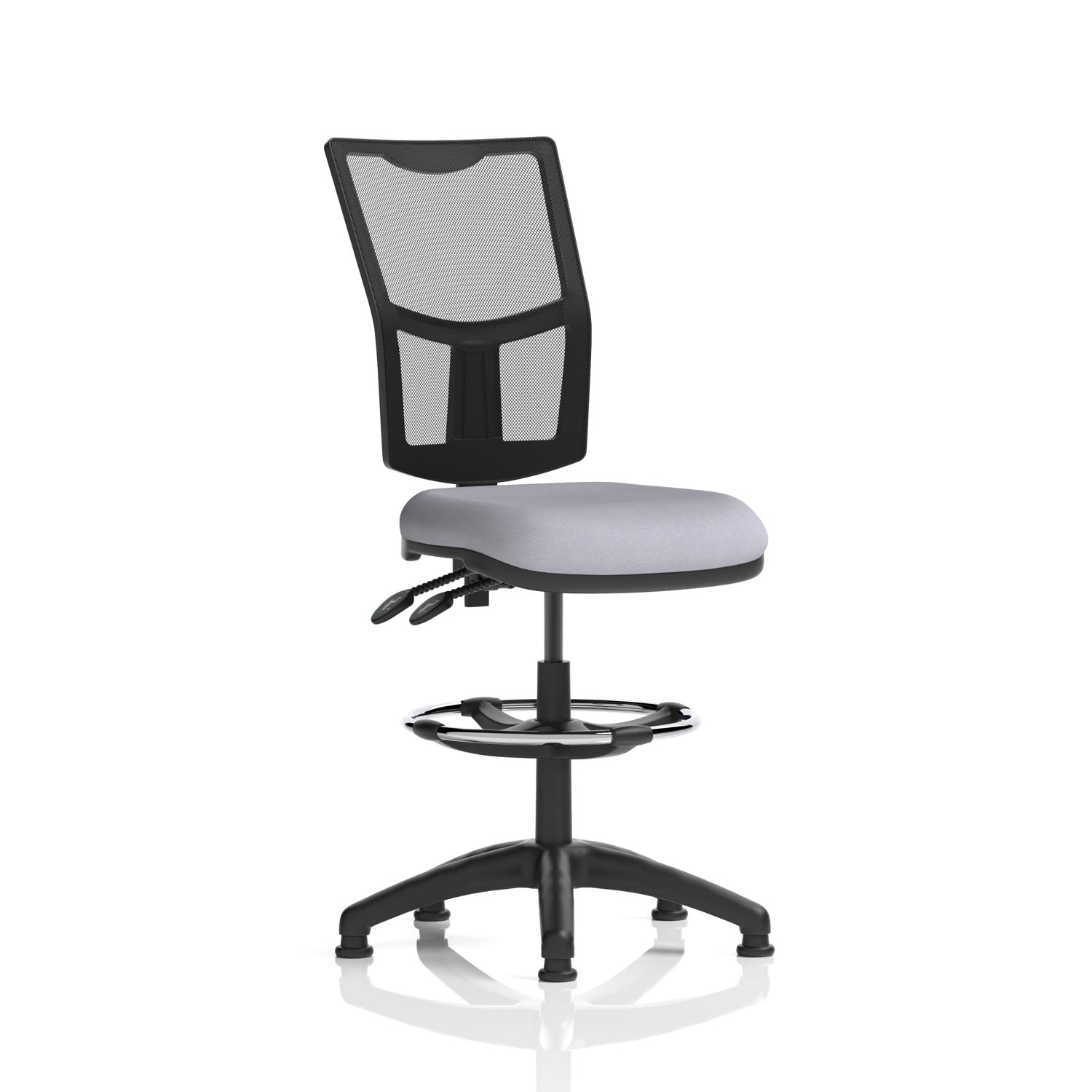 Eclipse Plus II Lever Task Operator Chair Mesh Back With High Rise Draughtsman Kit Bespoke Colour Seat Quest Shell
