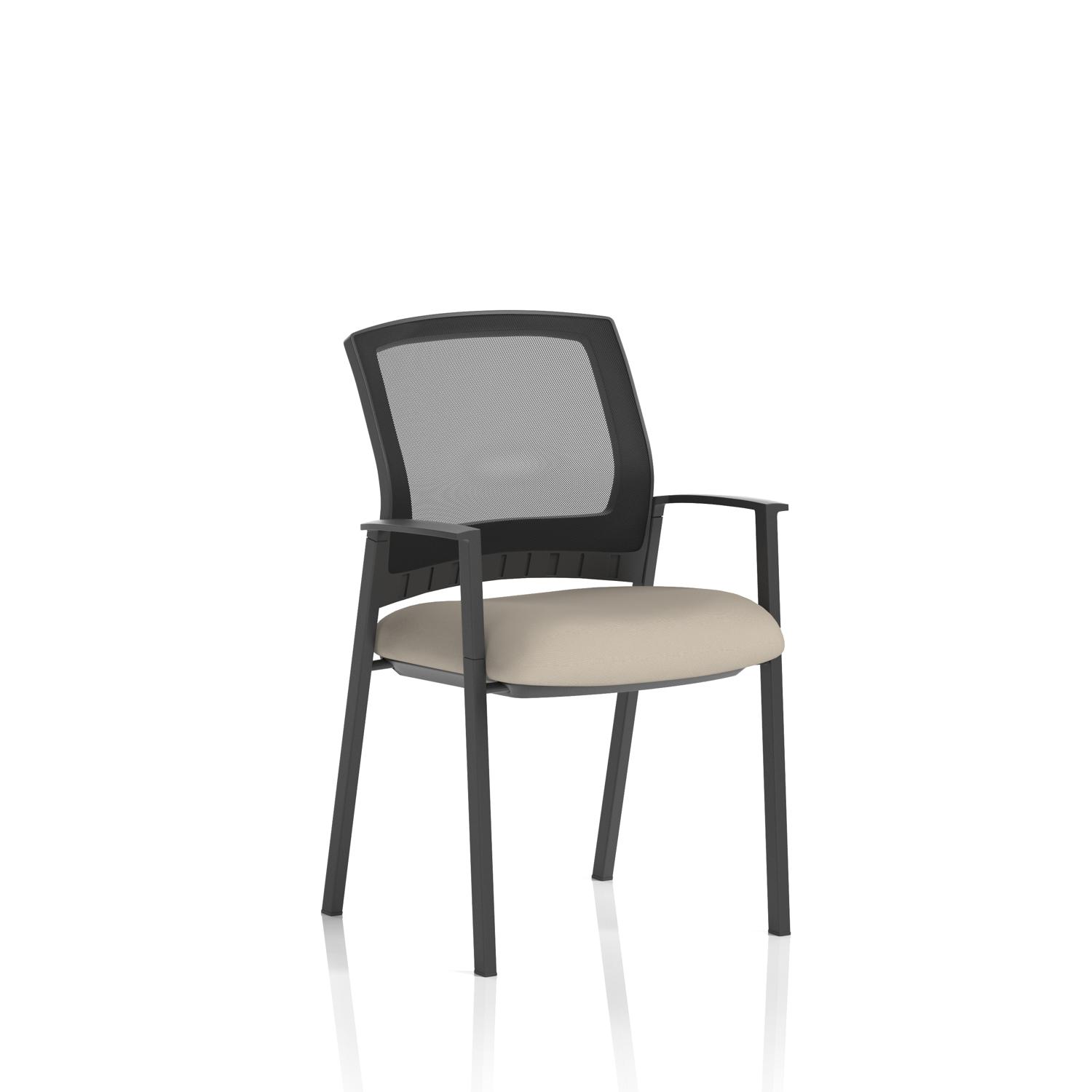 Metro Visitor Chair Mesh Back Bespoke Colour Seat Quest Salt