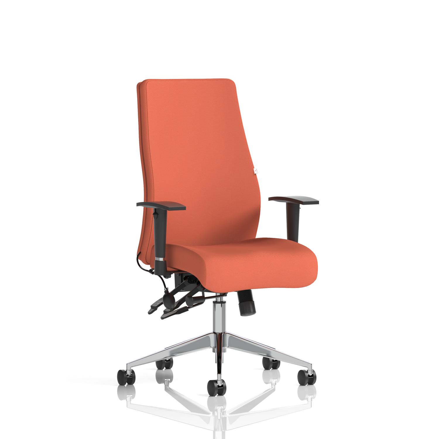 Onyx High Back Ergonomic Posture Chair with Height Adjustable Arms (Bespoke Quest Crab)