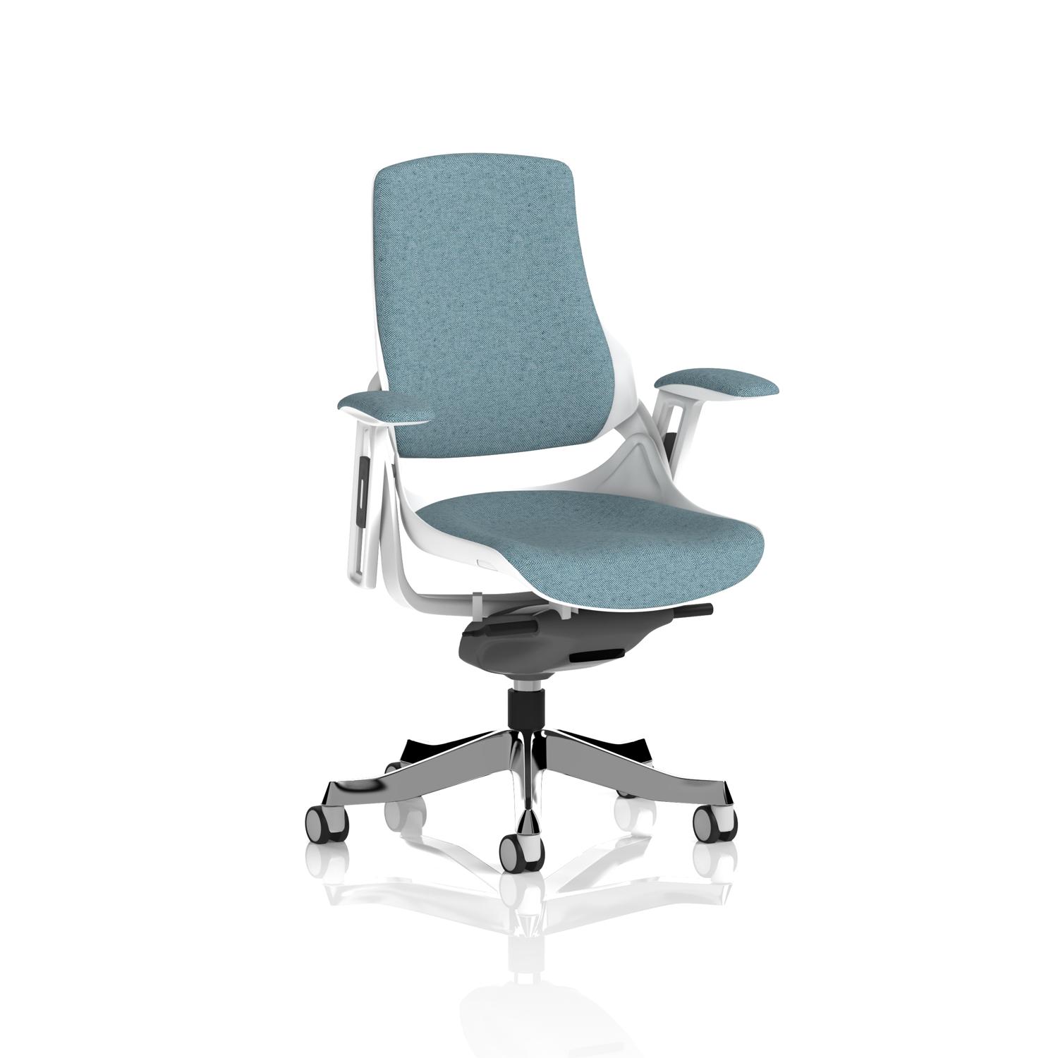 Zure White Shell Bespoke Colour Back And Seat Rivet Quench