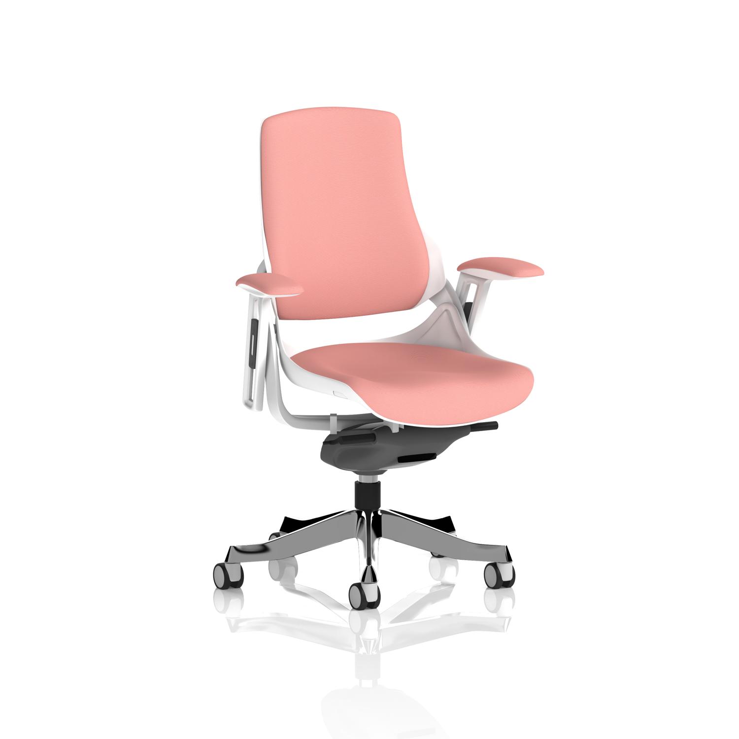 Zure White Shell Bespoke Colour Back And Seat Quest Shrimp