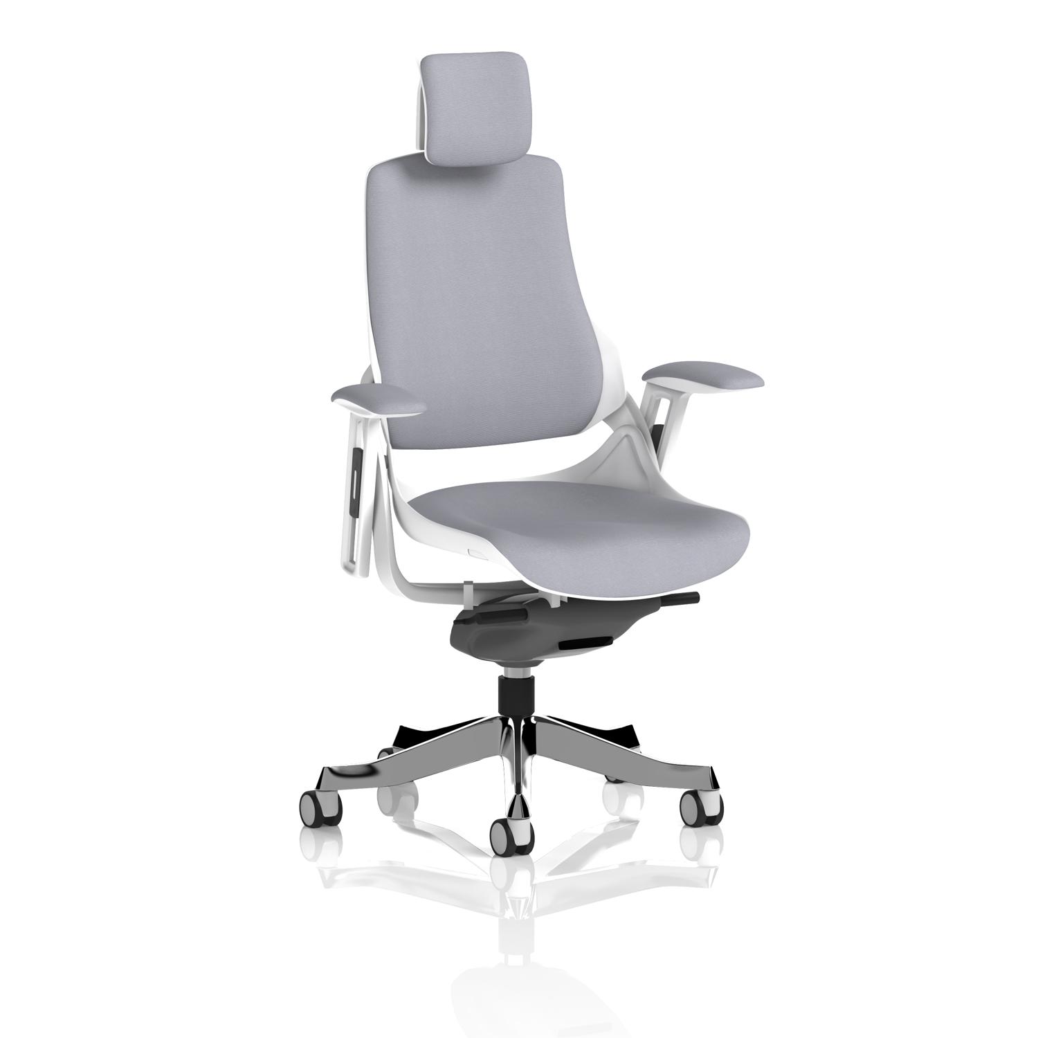 Zure White Shell With Headrest Bespoke Colour Back And Seat Quest Shell