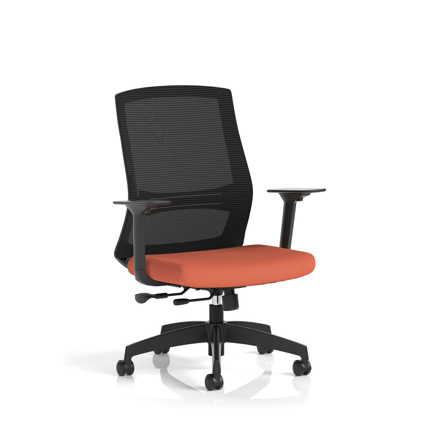 Ventra Mesh Back Task Operator Chair With Height Adjustable Arms Bespoke Colour Seat Quest Crab