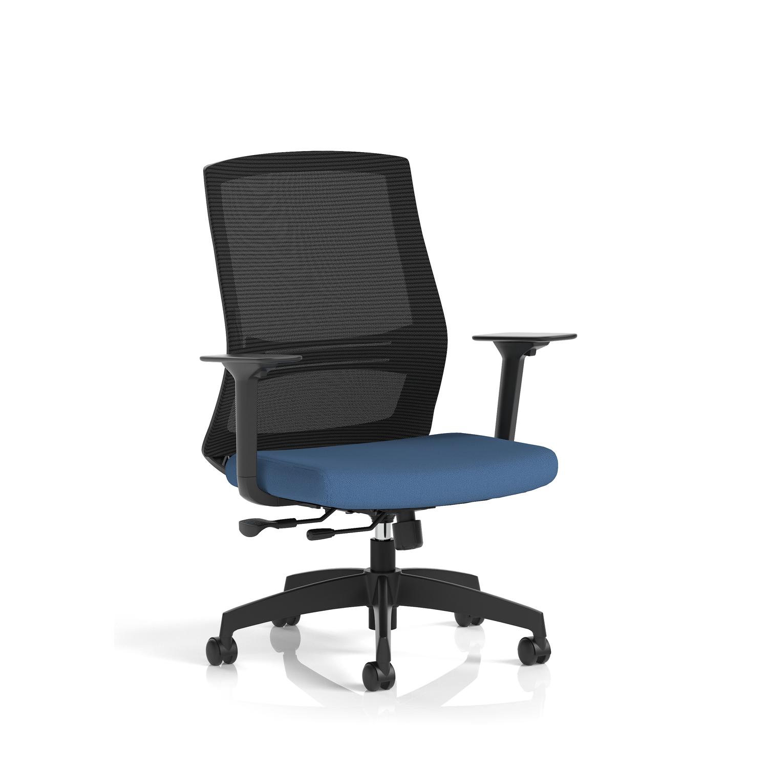 Ventra Mesh Back Task Operator Chair With Height Adjustable Arms Bespoke Colour Seat Quest Limpet