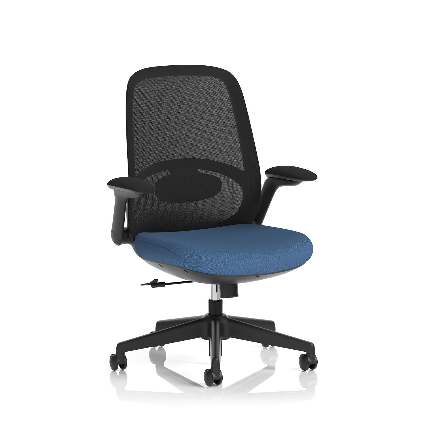 Crew 2 Task Operator Mesh Back Chair With Folding Arms Bespoke Colour Seat Quest Limpet