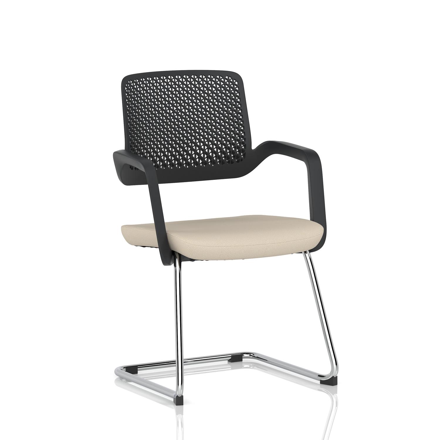 Cosmo Cantilever Chair Black Frame Bespoke Colour Seat Quest Salt
