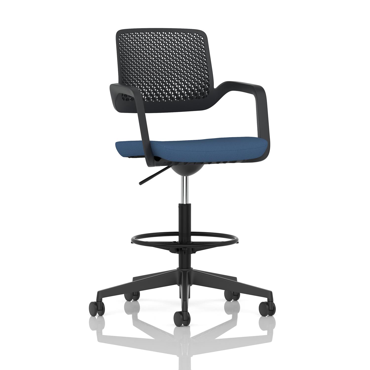 Cosmo Hi Rise Chair Black Frame Bespoke Colour Seat Quest Limpet