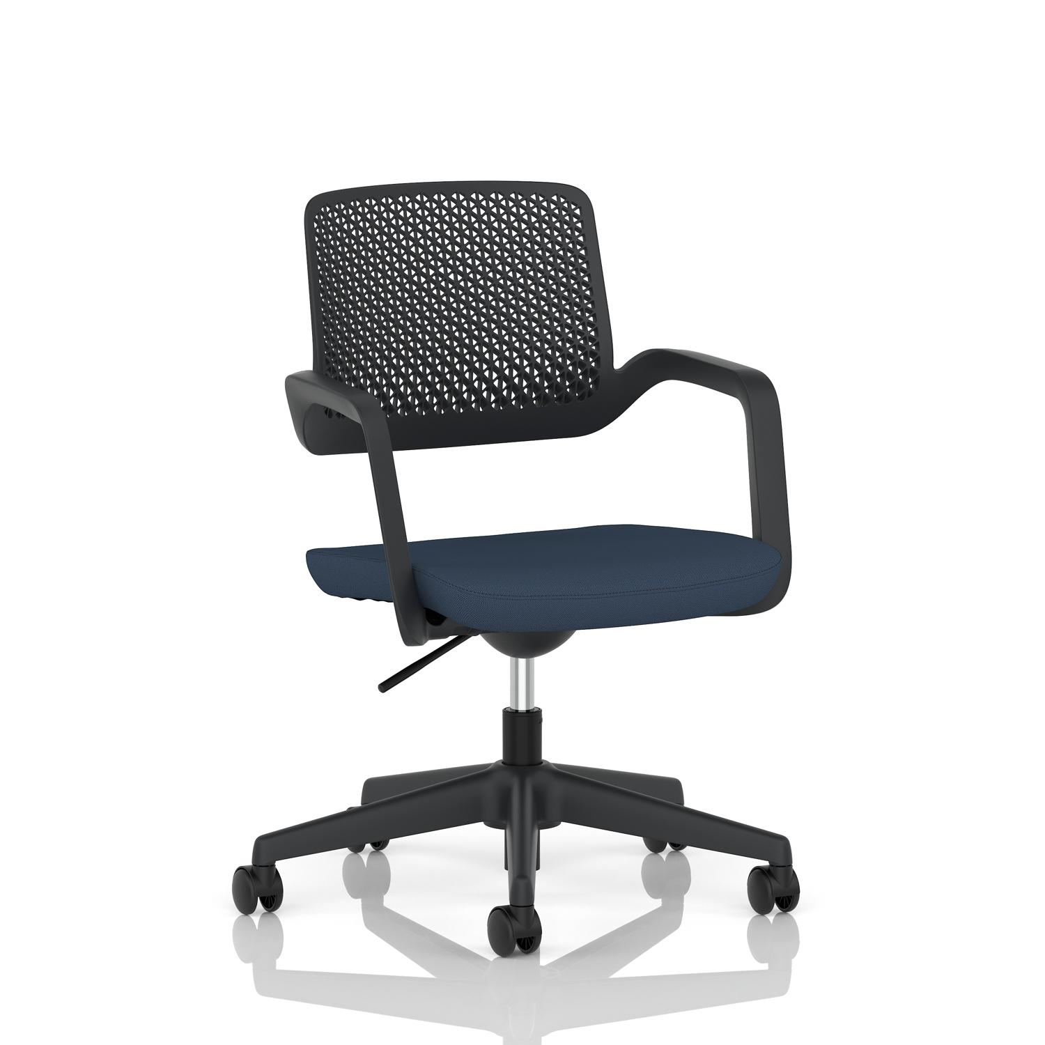 Cosmo Task Operator Chair Black Frame Bespoke Colour Seat Quest Whelk