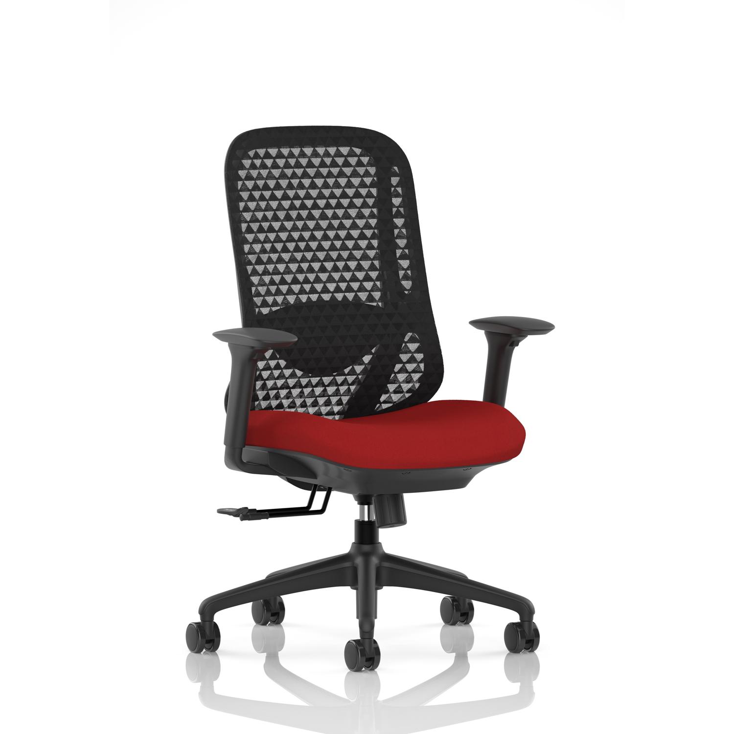 Prism Mesh Back Chair With Height Adjustable Arms Bespoke Colour Seat Bergamot Cherry Prism Mesh Back Chair With Height Adjustable Arms Bespoke Colour Seat Bergamot Cherry