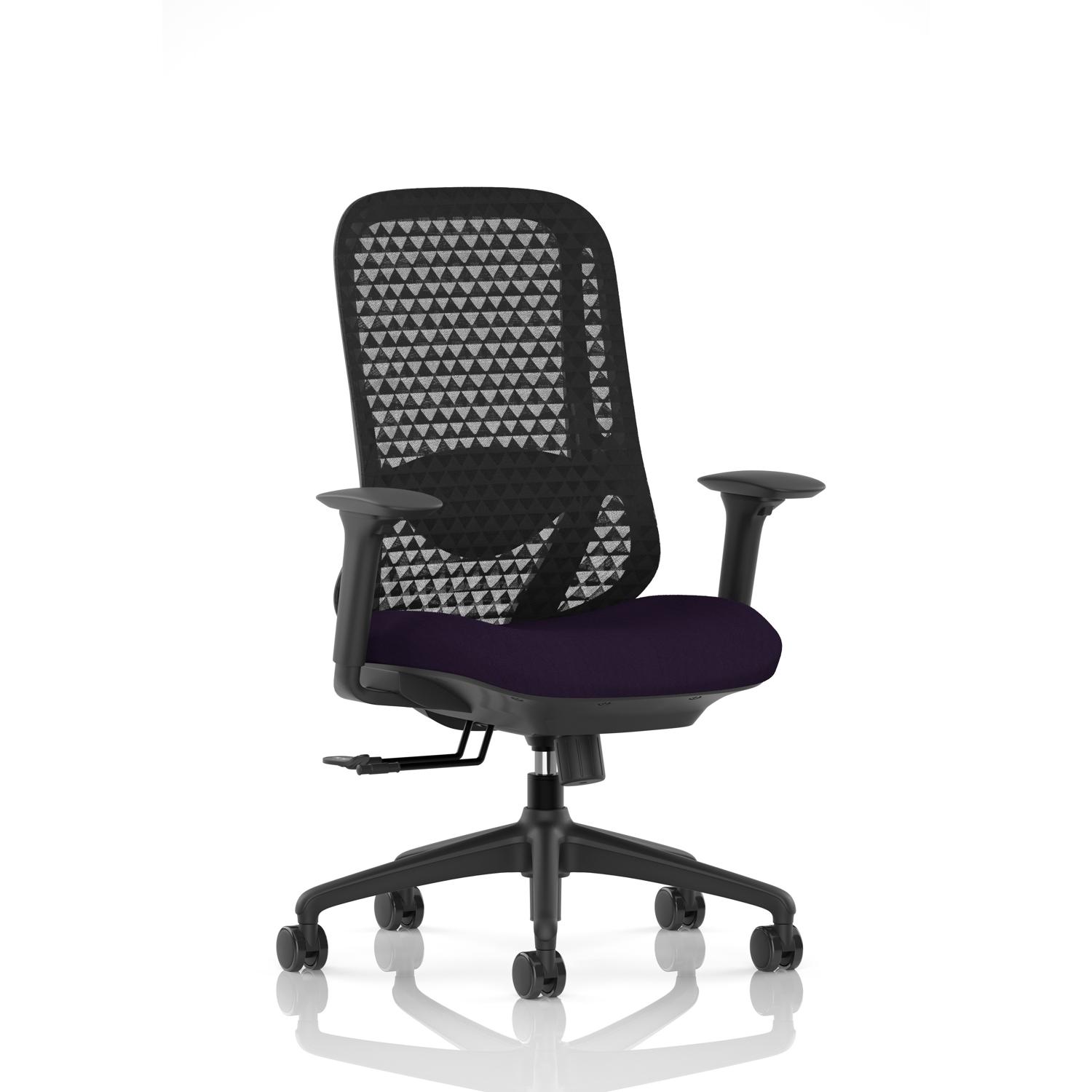 Prism Mesh Back Chair With Height Adjustable Arms Bespoke Colour Seat Tansy Purple Prism Mesh Back Chair With Height Adjustable Arms Bespoke Colour Seat Tansy Purple