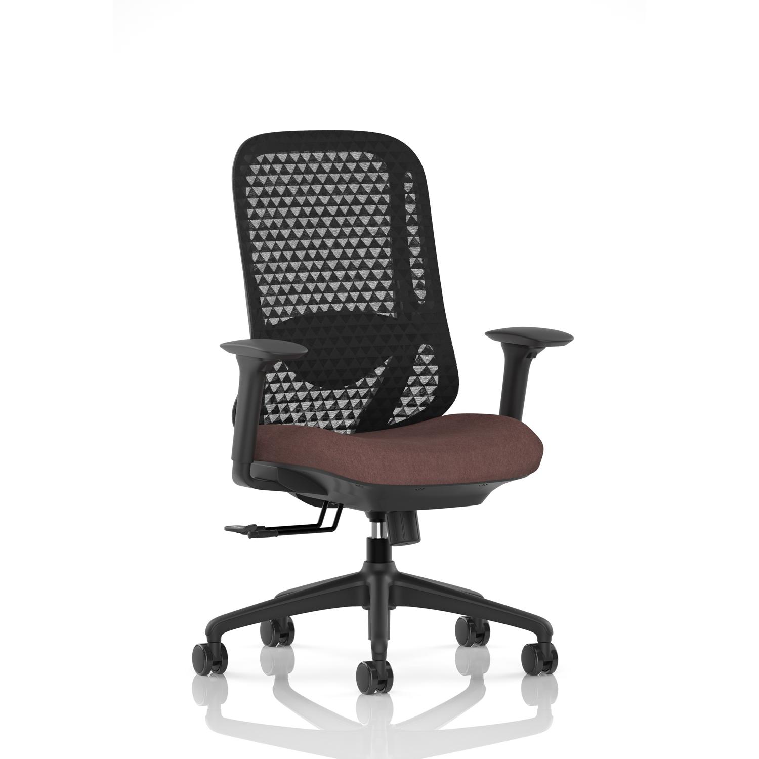 Prism Mesh Back Chair With Height Adjustable Arms Bespoke Colour Seat Rivet Forge Prism Mesh Back Chair With Height Adjustable Arms Bespoke Colour Seat Rivet Forge