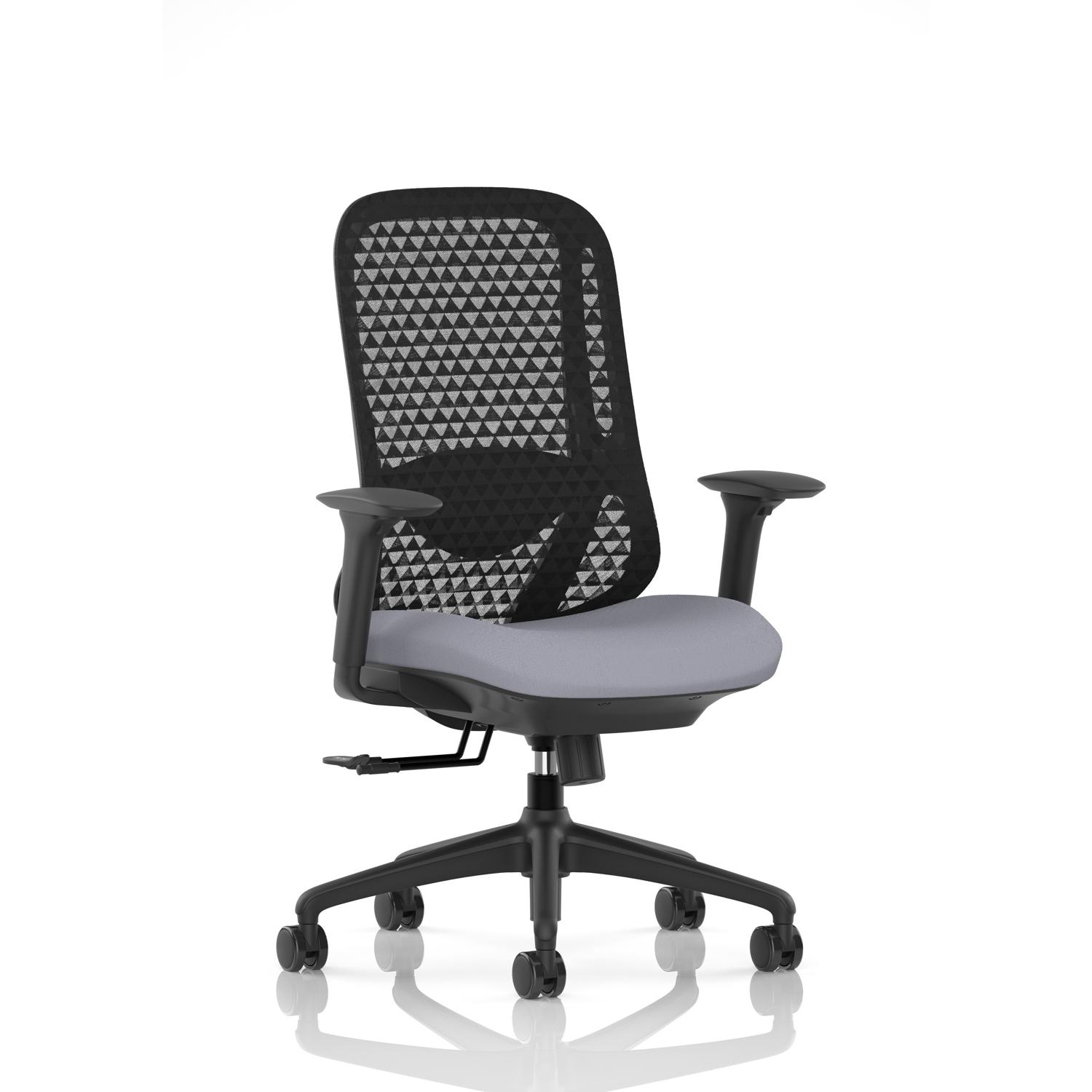Prism Mesh Back Chair With Height Adjustable Arms Bespoke Colour Seat Quest Shell