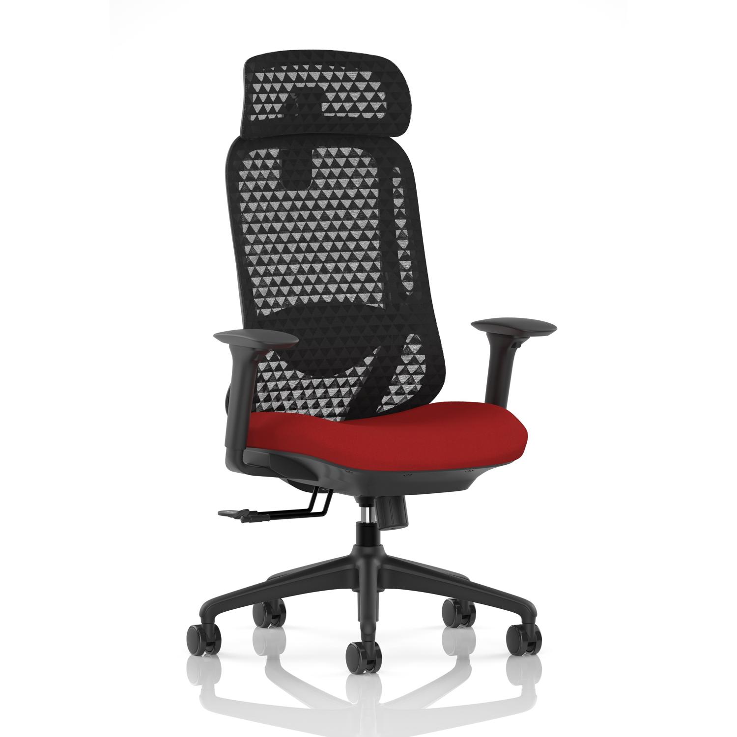 Prism Mesh Back Chair With Height Adjustable Arms with Headrest Bespoke Colour Seat Bergamot Cherry Prism Mesh Back Chair With Height Adjustable Arms with Headrest Bespoke Colour Seat Bergamot Cherry