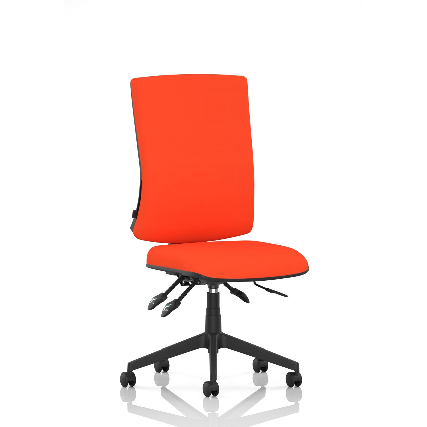 Orlena High Back Task Operator Chair Bespoke Colour Back And Seat Tabasco Orange Orlena High Back Task Operator Chair Bespoke Colour Back And Seat Tabasco Orange