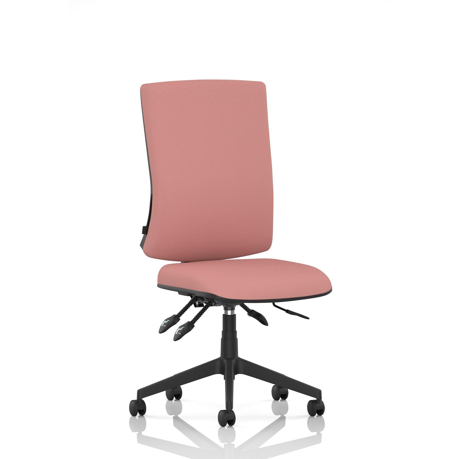 Orlena High Back Task Operator Chair Bespoke Colour Back And Seat Quest Shrimp