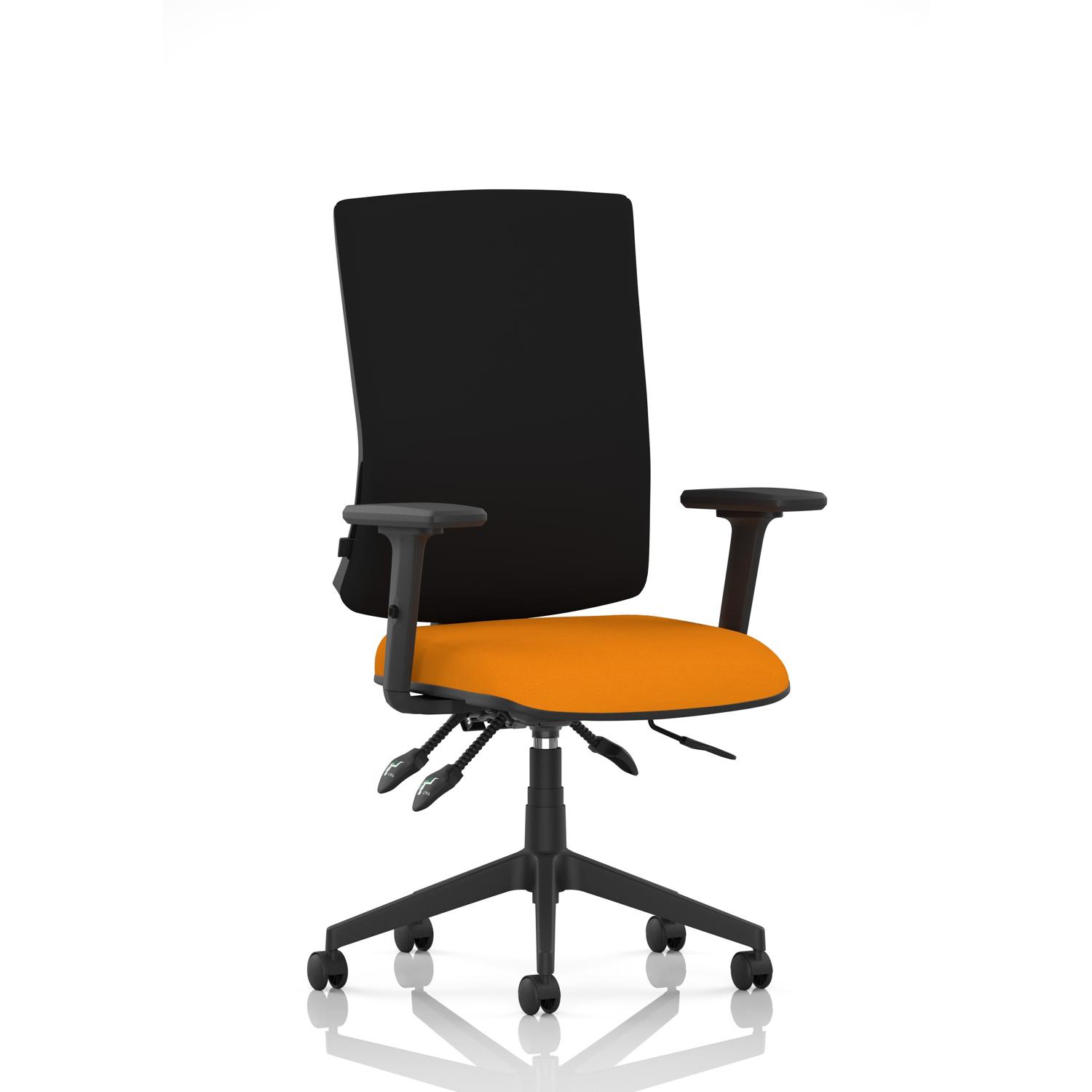 Orlena High Back Task Operator Chair With Arms Bespoke Colour Seat Senna Yellow Orlena High Back Task Operator Chair With Arms Bespoke Colour Seat Senna Yellow