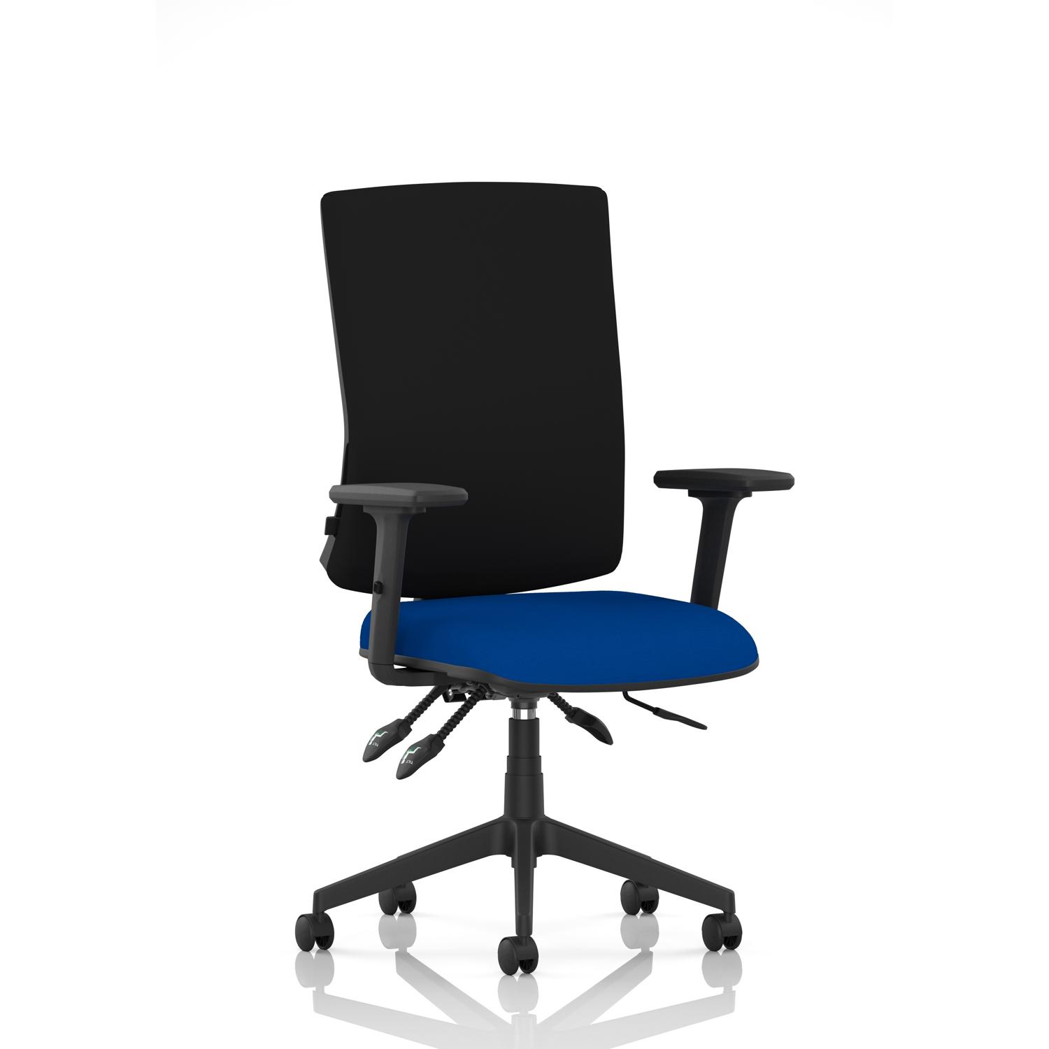 Orlena High Back Task Operator Chair With Arms Bespoke Colour Seat Stevia Blue Orlena High Back Task Operator Chair With Arms Bespoke Colour Seat Stevia Blue